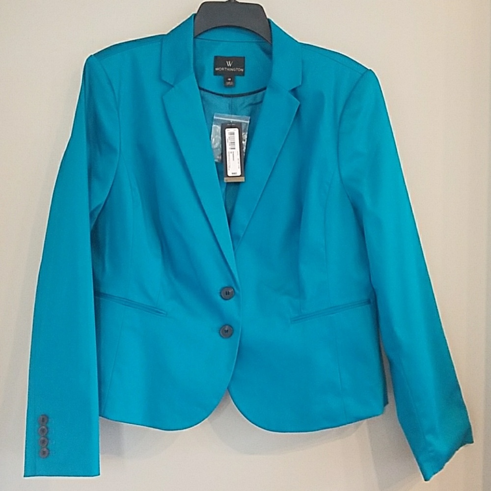 NWT Polynesian Blue Fitted Blazer